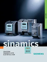 Siemens SINAMICS G110 1.5 kW 1-phase frequency inverter, 230 Vac to , 6SL3211-0AB21-5AA1 6SL3211-0AB21-5AA1 Ficha De Dados