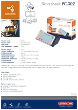 Sitecom Network PC Card 10/100 PC-002 Dépliant