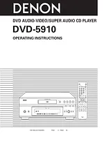 Denon dvd-5910 Operating Guide