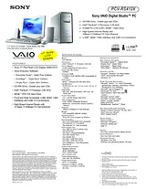 Sony PCV-RS411 Guia De Especificação