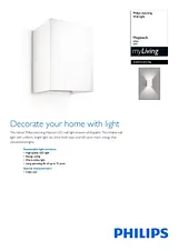 Philips Wall light 33311/31/16 333113116 Leaflet
