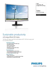 Philips LCD monitor, LED backlight 231S4LSS 231S4LSS/00 Leaflet