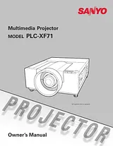 Sanyo PLC-XF71 Manual De Usuario