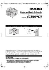 Panasonic KXMB771JT Guida Al Funzionamento