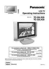 Panasonic tc-26lx20 Operating Guide