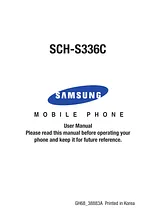 Samsung S336C Manuel D’Utilisation