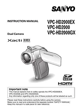 Sanyo VPC-HD2000 User Manual