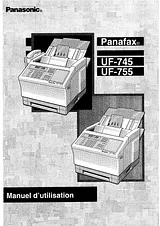 Panasonic UF-755 Instruction Manual