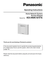 Panasonic KXHNK101FX Mode D’Emploi