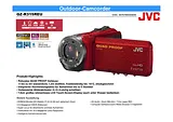 JVC GZ-R315REU Digital Camcorder,1920 x 1080 pix, 2.5 MPix, (3 "), Red GZ-R315REU 데이터 시트