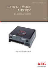 AEG PV 2000 Справочник Пользователя