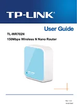 TP-LINK TL-WR702N ユーザーズマニュアル