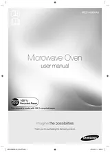 Samsung ME21H9900AS - Four à micro-ondes à hotte intégrée de 2,1 pi³ avec filtre Grease ProCleaner Benutzerhandbuch