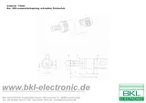 Bkl Electronic Audio jack Socket, straight Number of pins: 2 Black 0205004/K 1 pc(s) 0205004/K Datenbogen
