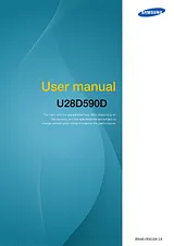 Samsung UHD Monitor with Metallic Easel Stand 사용자 설명서