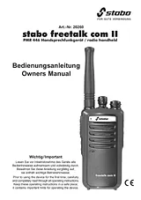 Stabo Freetalk Com II PMR-446 20260 Fiche De Données