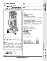 Electrolux XEM30S Leaflet