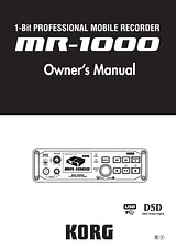 Korg MR-1000 User Manual