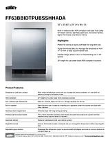 Summit FF63BBIDTPUBSSHHADA Инструкции Пользователя