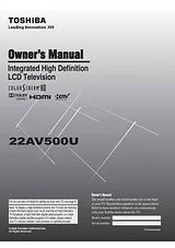 Toshiba 22AV500U Manuale Utente