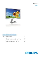 Philips LCD monitor, LED backlight 220P4LPYES 220P4LPYES/00 User Manual