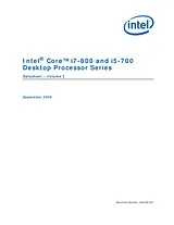 Intel Core™ i5-750 Processor (8M Cache, 2.66 GHz) BX8060515750 User Manual
