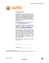 VIZIO VX37LHDTV10A Справочник Пользователя