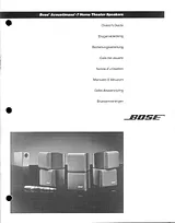 Bose Acoustimass 7 speakers Manual De Propietario
