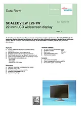 Fujitsu SCALEOVIEW L22-1W S26361-K1128-V170 Листовка