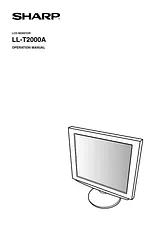 Sharp LL-T2000A Manual De Usuario