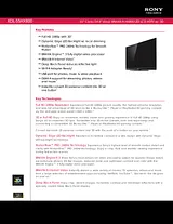 Sony kdl-55hx800 Guia De Especificação