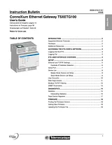 Schneider Electric TSXETG100 Справочник Пользователя