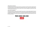 APRILIA rxv 550 User Manual