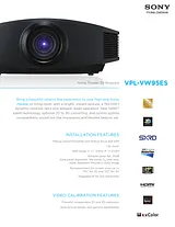 Sony VPL-VW95ES Guide De Spécification
