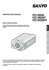 Sanyo VCC-N6584 Manuale Utente