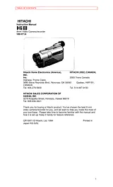Hitachi VM-H71A User Manual