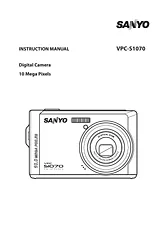 Sanyo VPC-S1070 Manual Do Utilizador