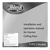 Hunter Fan 41931-01 Справочник Пользователя