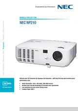 NEC NP210 60003008 Leaflet