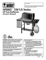 Weber SPIRIT 700 LX Справочник Пользователя