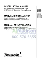 Thermador WDC30JP Installation Instruction