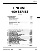 Mitsubishi 4G9 Manuale Utente