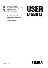 Zanussi ZWG6100K Benutzerhandbuch