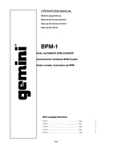 Gemini BPM-1 Manual Do Utilizador