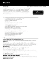 Sony STRDH720 Guide De Spécification