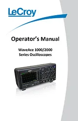 Lecroy WAVEACE 2014 4-channel oscilloscope, Digital Storage oscilloscope, WaveAce 2014 Manual De Usuario