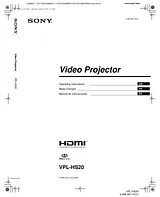 Sony VPL-HS20 Справочник Пользователя