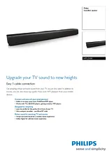 Philips Soundbar speaker HTL2100 HTL2100/12 Merkblatt