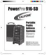 Califone powerpro 916-sd pa916-ps User Manual