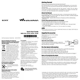 Sony NWD-B105 Manuel D’Utilisation